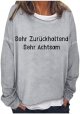 Ladies Fashion Casual Letter Printed Round Neck Long Sleeve Two Hoodie 9 10