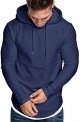 Men's Casual Hooded T-Shirts - Fashion Short Sleeve Solid Color Pullover Top Summer Blouse
