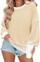 Women Sweatshirts Pullover Tops Long Sleeve Shirts Loose Fit Tops Casual Fall Outfits Y2K Clothes